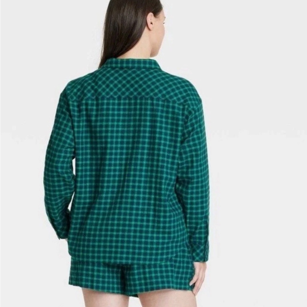 🆕Auden Flannel Plaid Checkered Sleepwear Matching Set Size Large | NWT - Picture 2 of 8